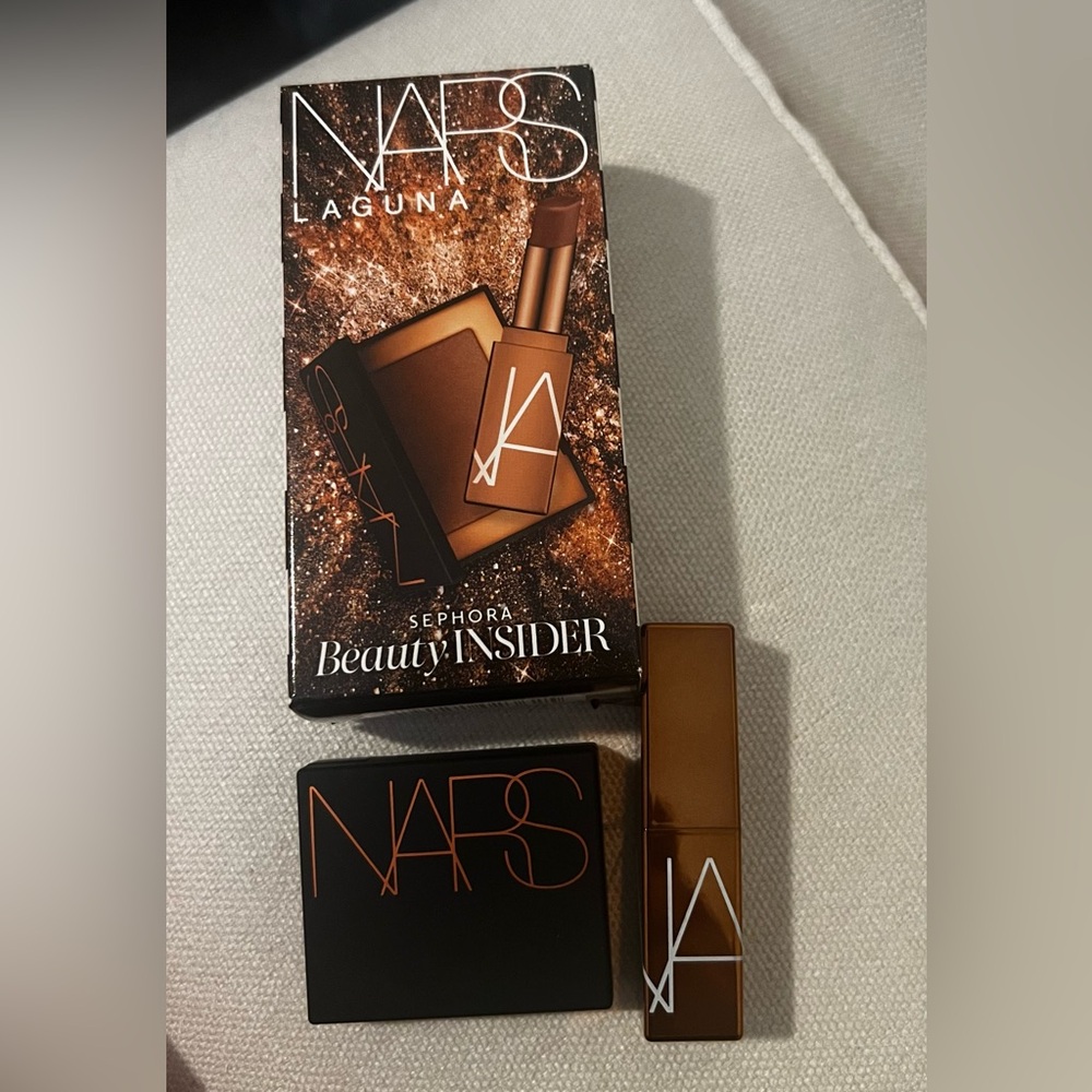 NARS Laguna Bronzing Powder 2.5g and Afterglow Lip Balm 1.1g -Sample Travel Size